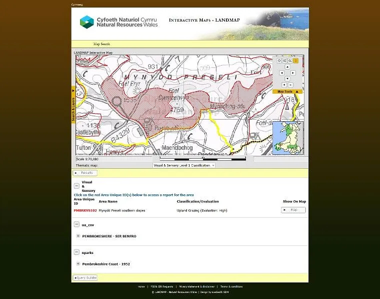 LANDMAP - All-Wales Change Detection for Visual and Sensory Aspect