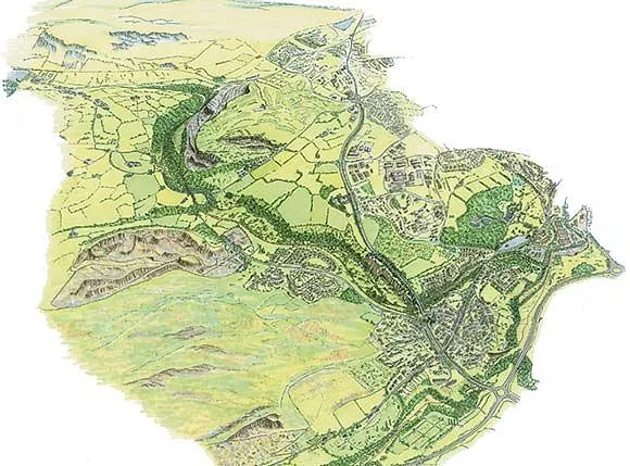 Illustrations for Various Interpretation Applications, Taf Fechan & Taf Fawr Valleys, Merthyr Tydfil